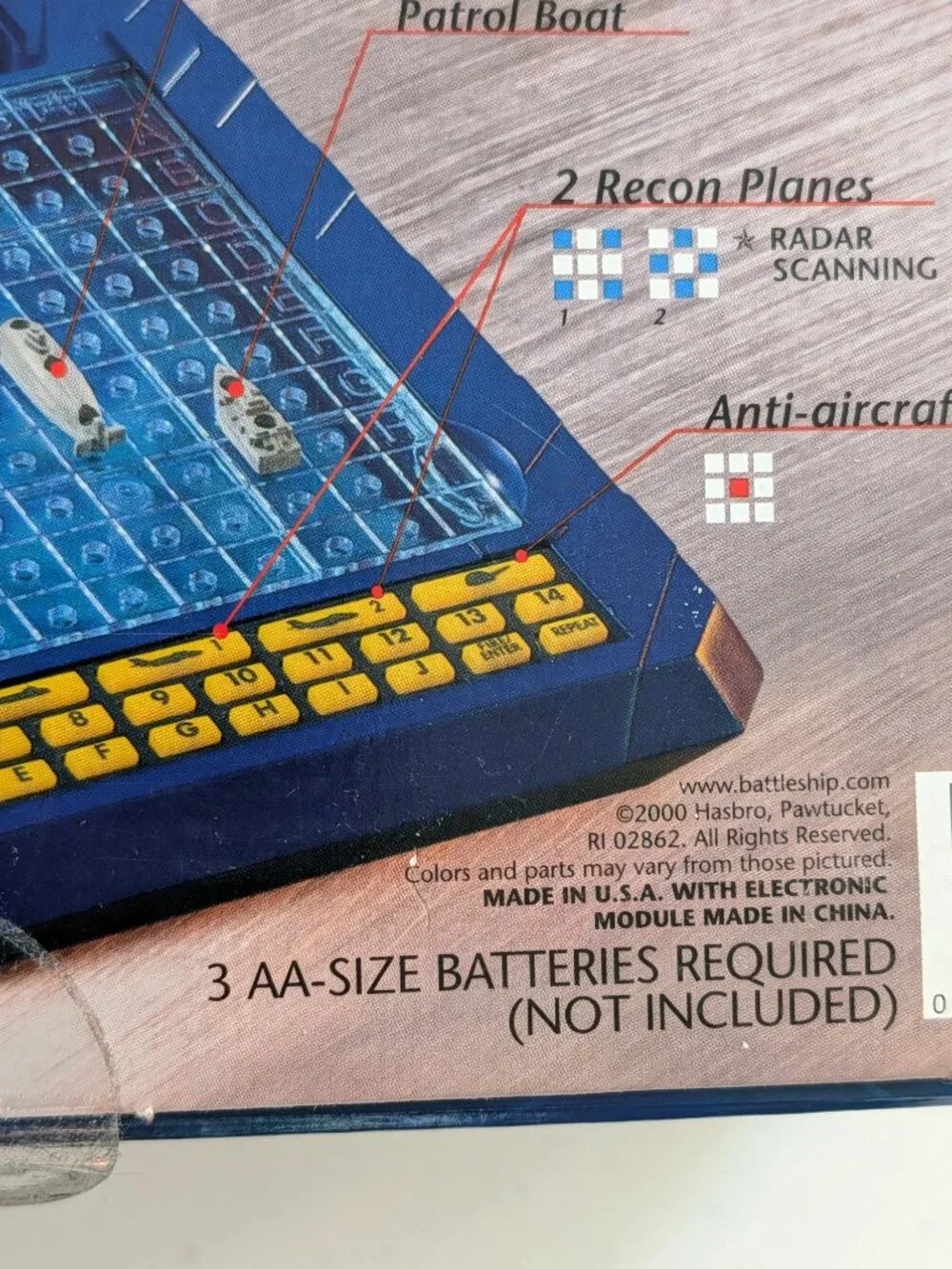2000 Electronic Advanced Mission Battleship Game Complete Tested Works Hasbro MB